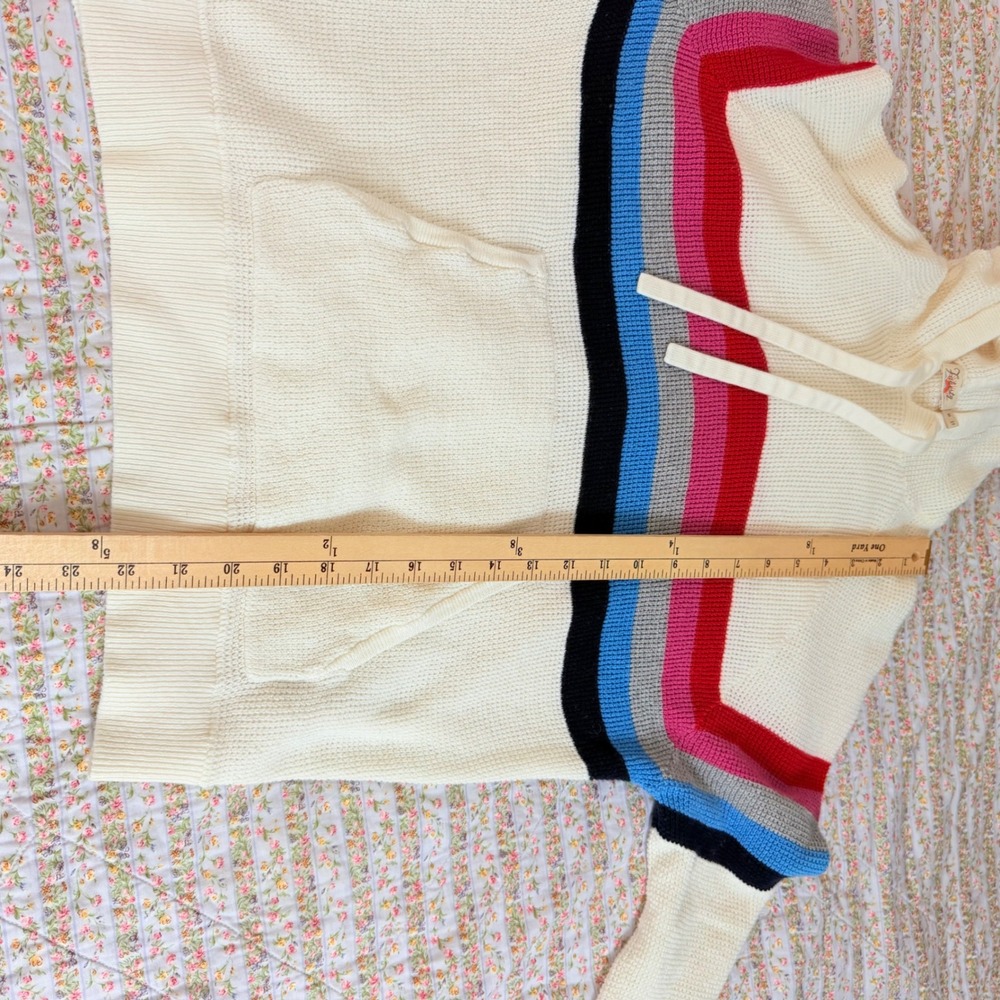 Faherty Throwback Cream Rainbow Stripe Organic Co… - image 10